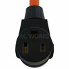Ac Works 1.5ft 15A 125V NEMA 5-15 Household Outlet to 6-50 Welder Adapter WD515650-018